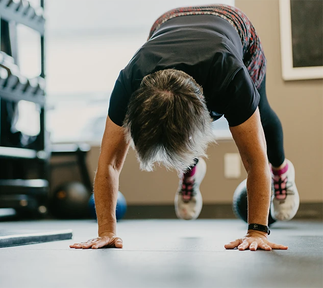woman training at the best gym in town