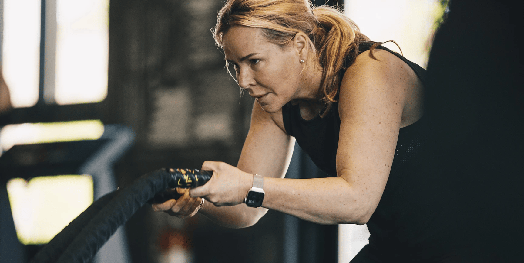 Group fitness class working through a metcon at CrossFit NYC Upper West Side